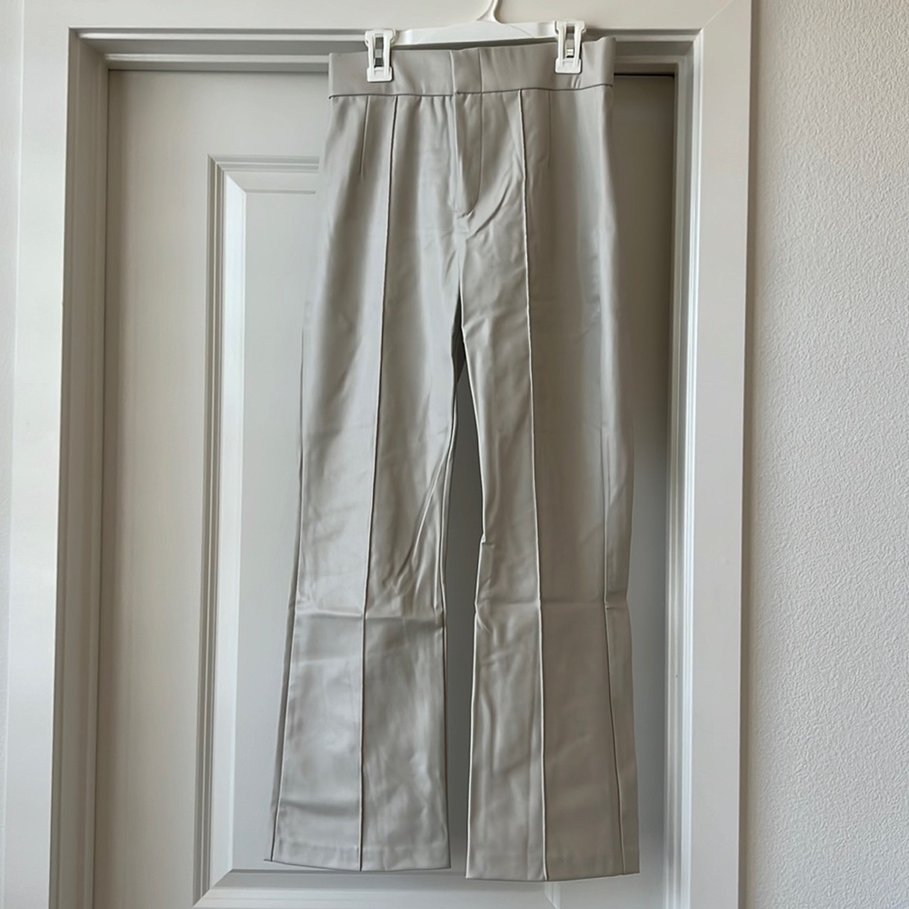 Zara mini flare leather pants